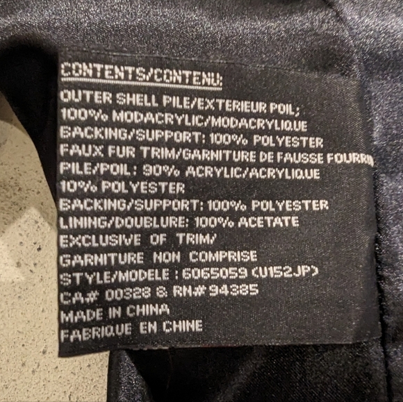 NOVELTI Black Modacrylic Luxury Cuddly Soft Faux Fur Coat. Size 5/6 P - Picture 10 of 12